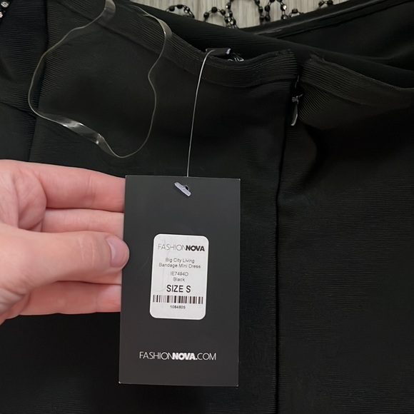 Jewel Dripping Bandage Dress - Picture 6 of 8